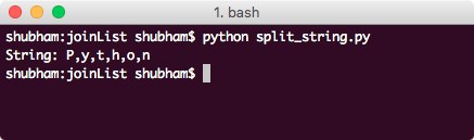 python split string using join function