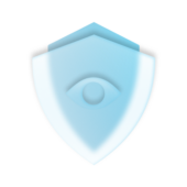 Das Bild zeigt ein stilisiertes Schutzschild mit einem Auge drauf, welches für Disaster Recovery steht.